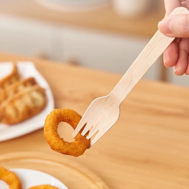 Disposable wooden fork (3)